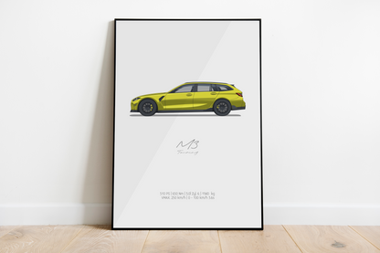 M3 G81 - Jaune Sao Paolo | Affiches classiques