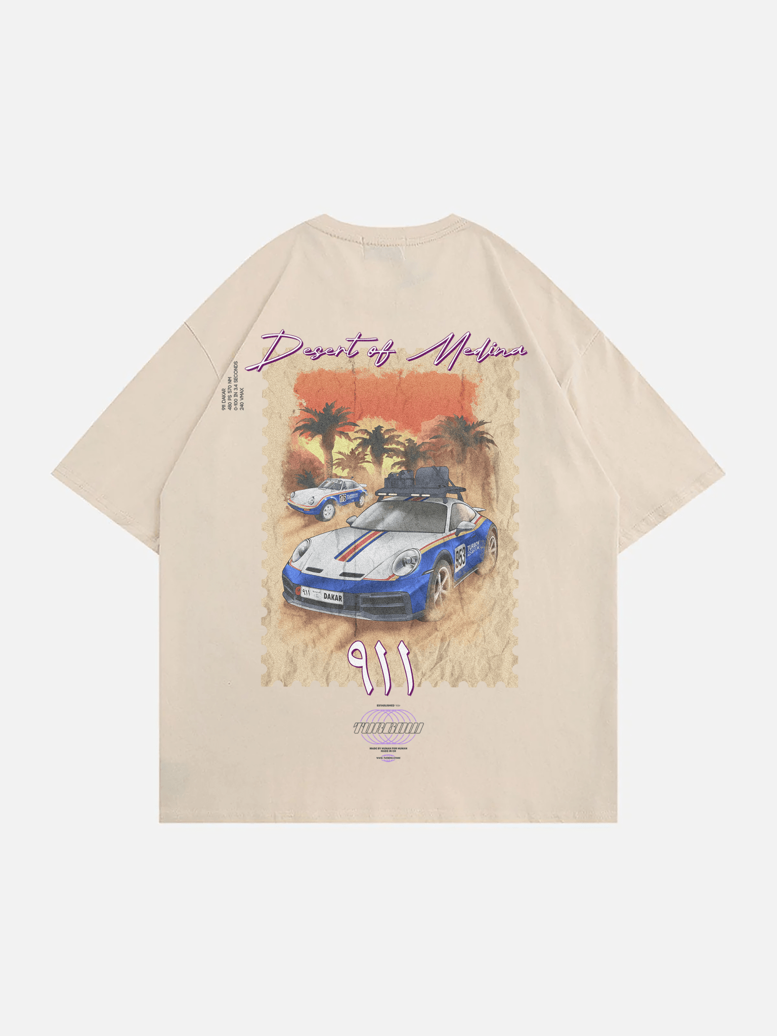 911 Dakar - Desert of Medina Oversized Shirt - Turbow