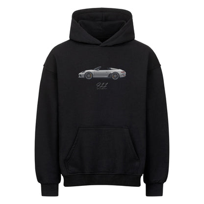 911 Speedster - classic Silver Oversized Hoodie - Turbow