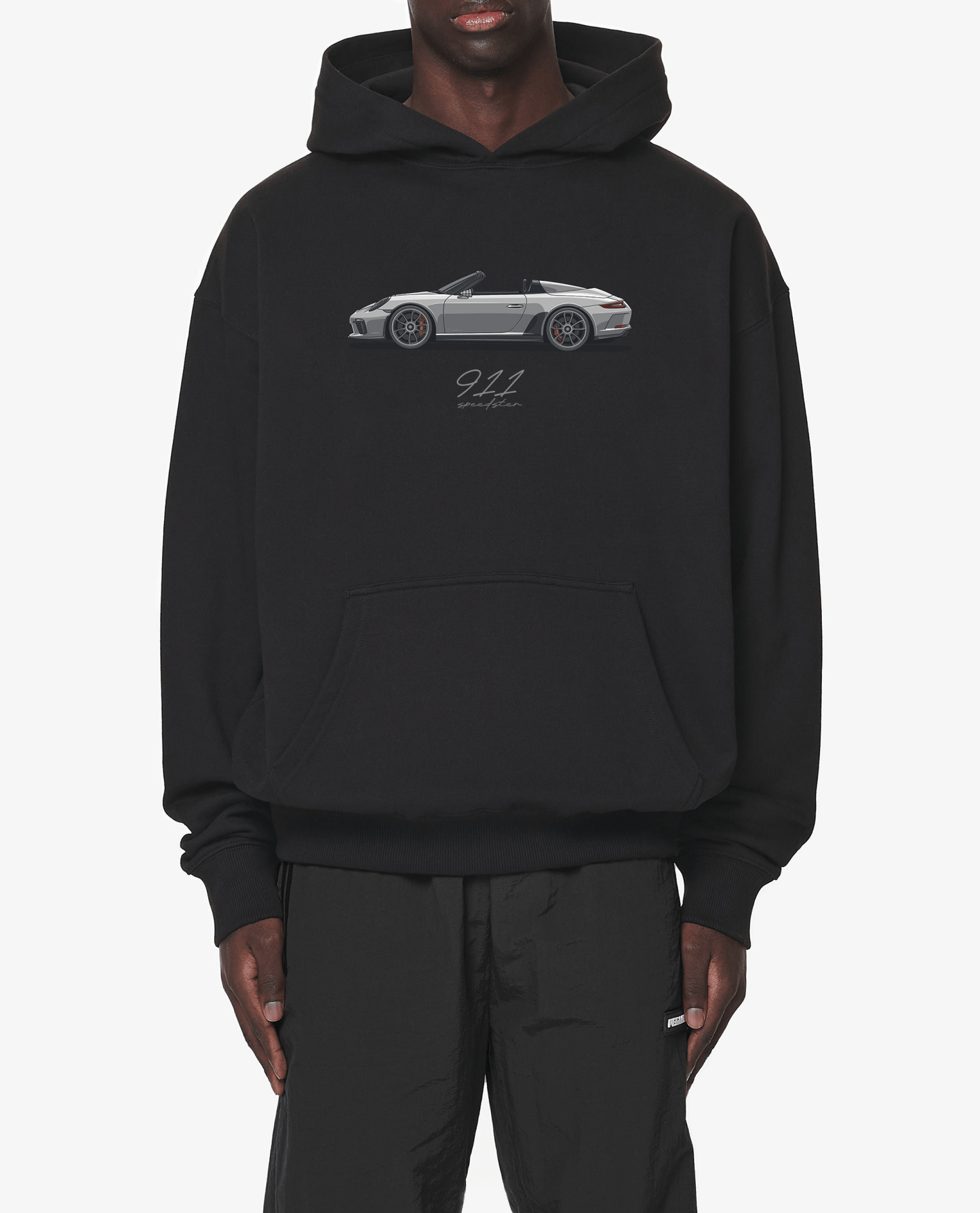 911 Speedster - classic Silver Oversized Hoodie - Turbow