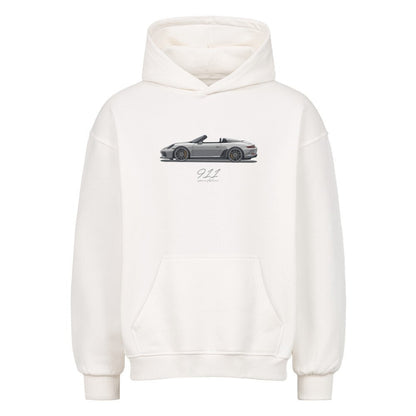 911 Speedster - classic Silver Oversized Hoodie - Turbow