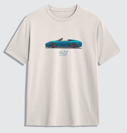 911 Speedster - Miami Blue Oversized Shirt - Turbow