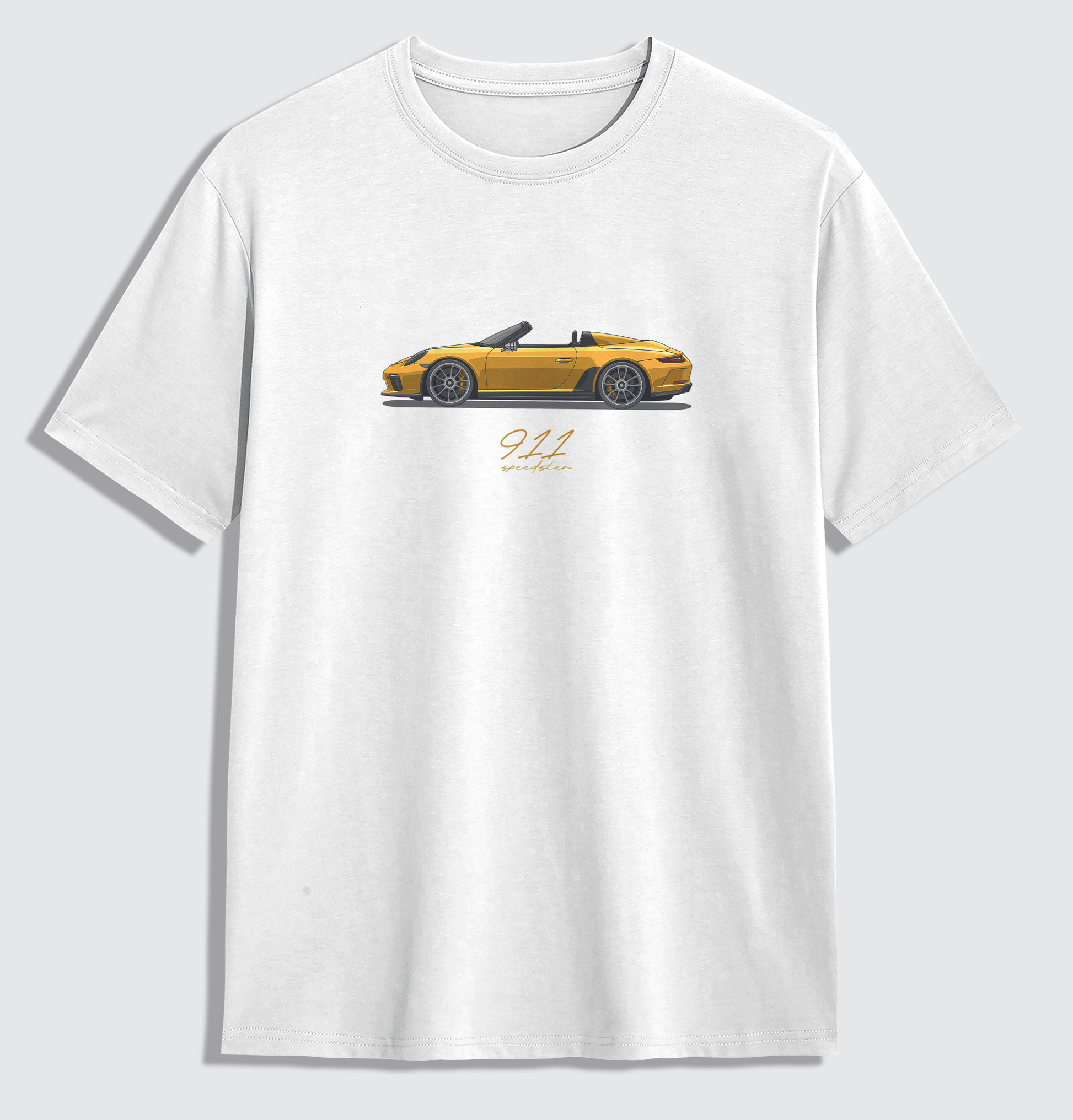 911 Speedster - Sunset Yellow Oversized Shirt - Turbow