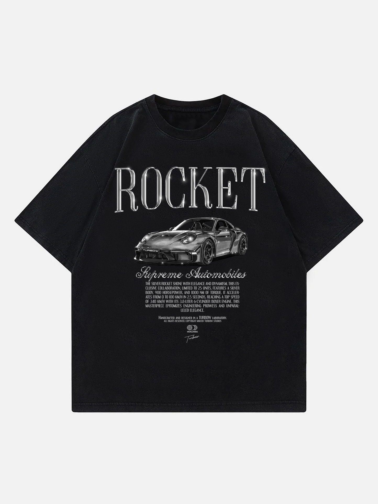 911 - ROCKET Metallic - Oversized Shirt