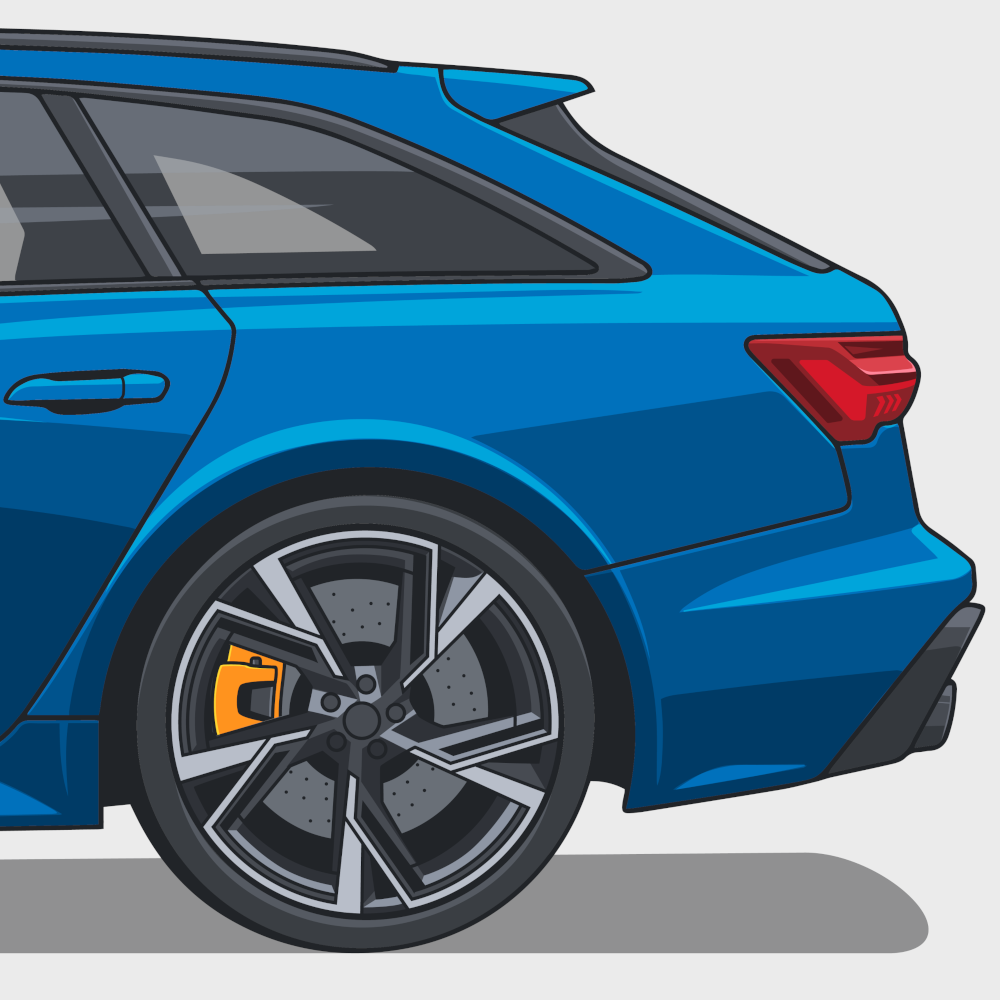 RS6 - Ultra Bleu | Affiches classiques