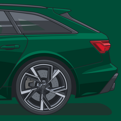 RS6 - Goodwood Green | poster