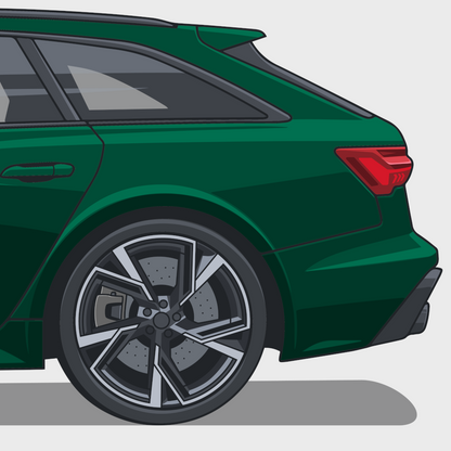 RS6 - Vert Goodwood | Affiches classiques