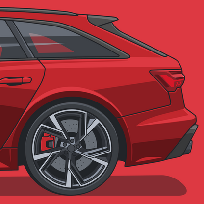 RS6 - Rouge Misano | affiche