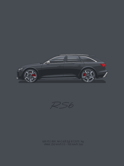 RS6 - Frozen Black | poster