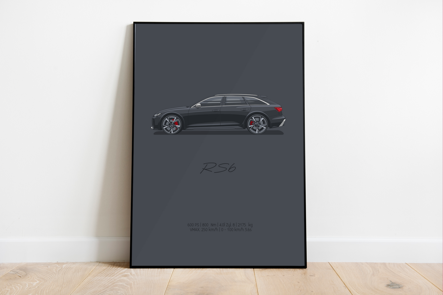 RS6 - Frozzen Black | Poster