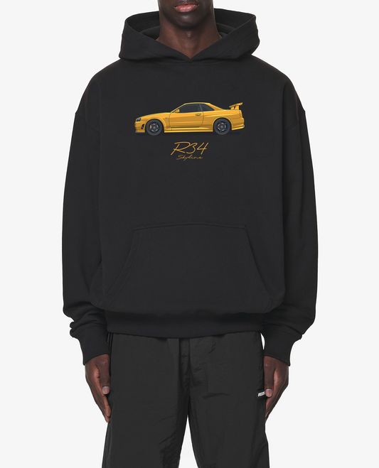 R34 Skyline - Lightning Yellow Oversized Shirt