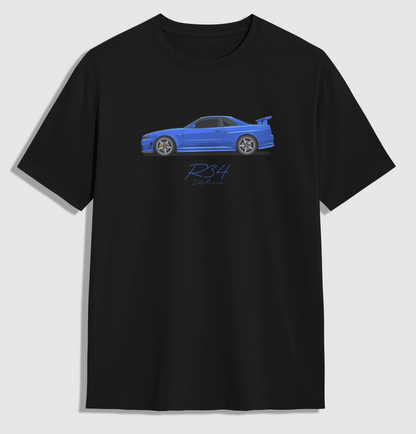 R34 Skyline - Daytona Blue Oversized Shirt