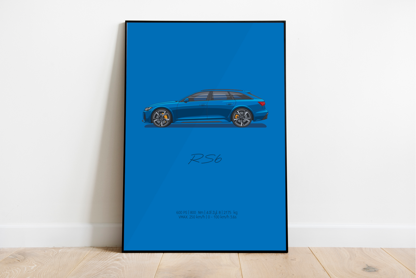 RS6 - Ultra Bleu | affiche