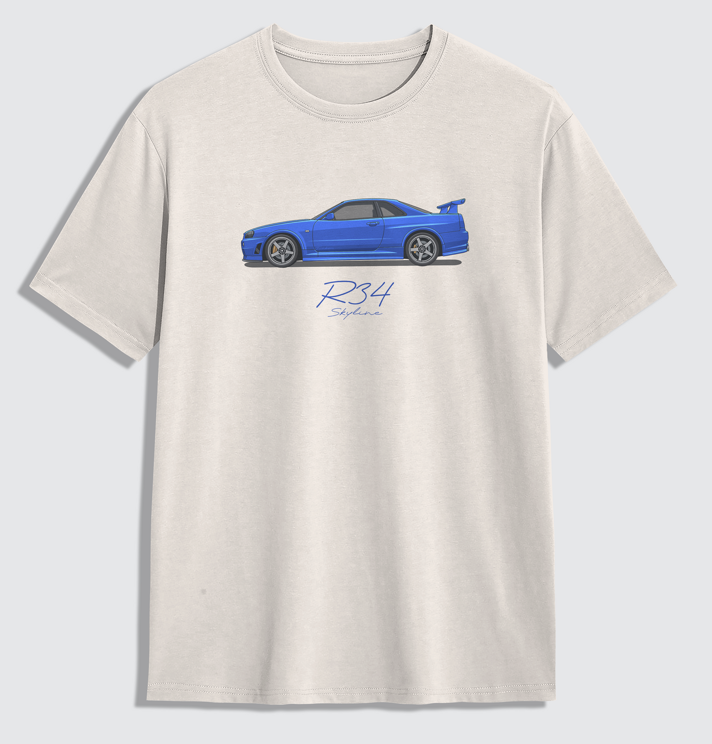 R34 Skyline - Chemise surdimensionnée bleue Daytona