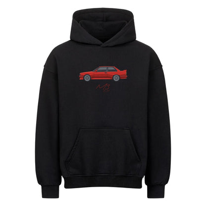 E30 M3 - Brilliant Red Oversized Hoodie - Turbow