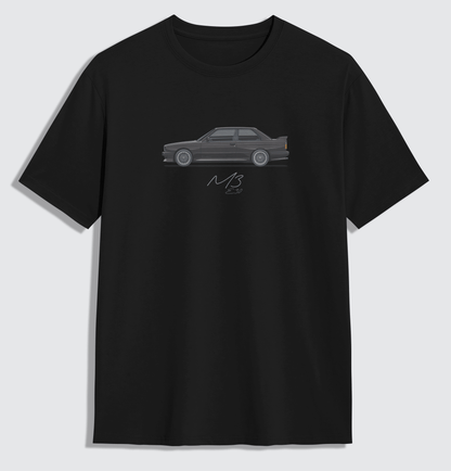 E30 M3 - Glossy Black Oversized Shirt - Turbow