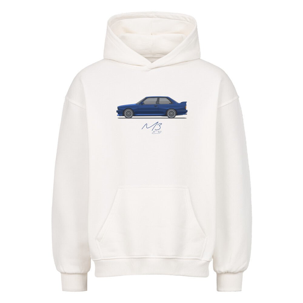 E30 M3 - Macao Blue Oversized Hoodie - Turbow