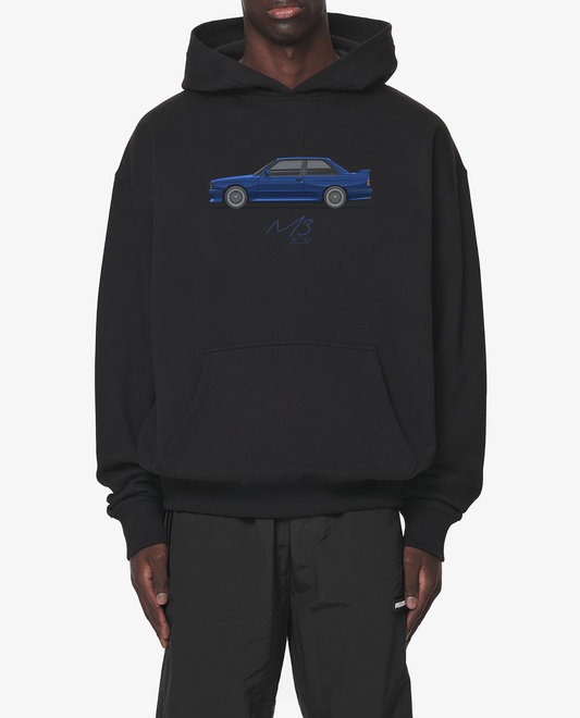 E30 M3 - Macao Blue Oversized Hoodie - Turbow