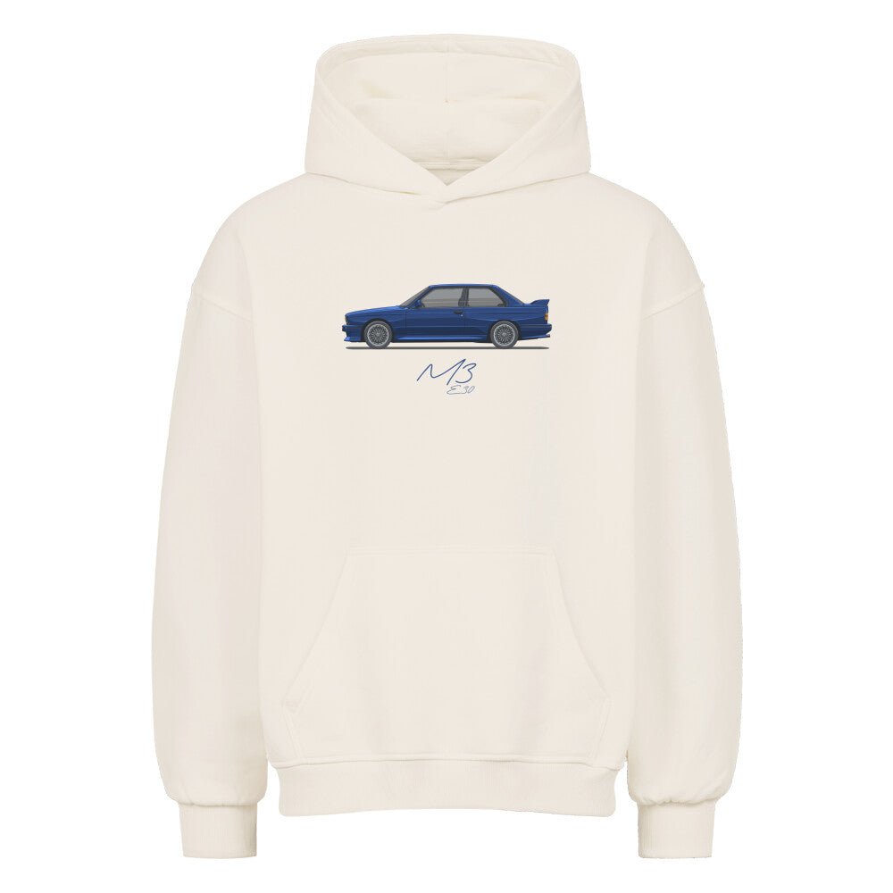 E30 M3 - Macao Blue Oversized Hoodie - Turbow