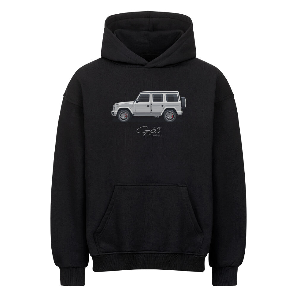 G63 - Ceramic Grey Oversized Hoodie - Turbow