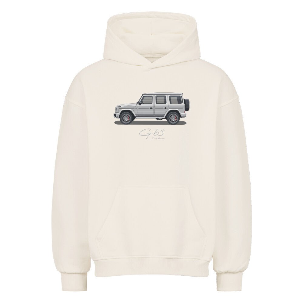 G63 - Ceramic Grey Oversized Hoodie - Turbow