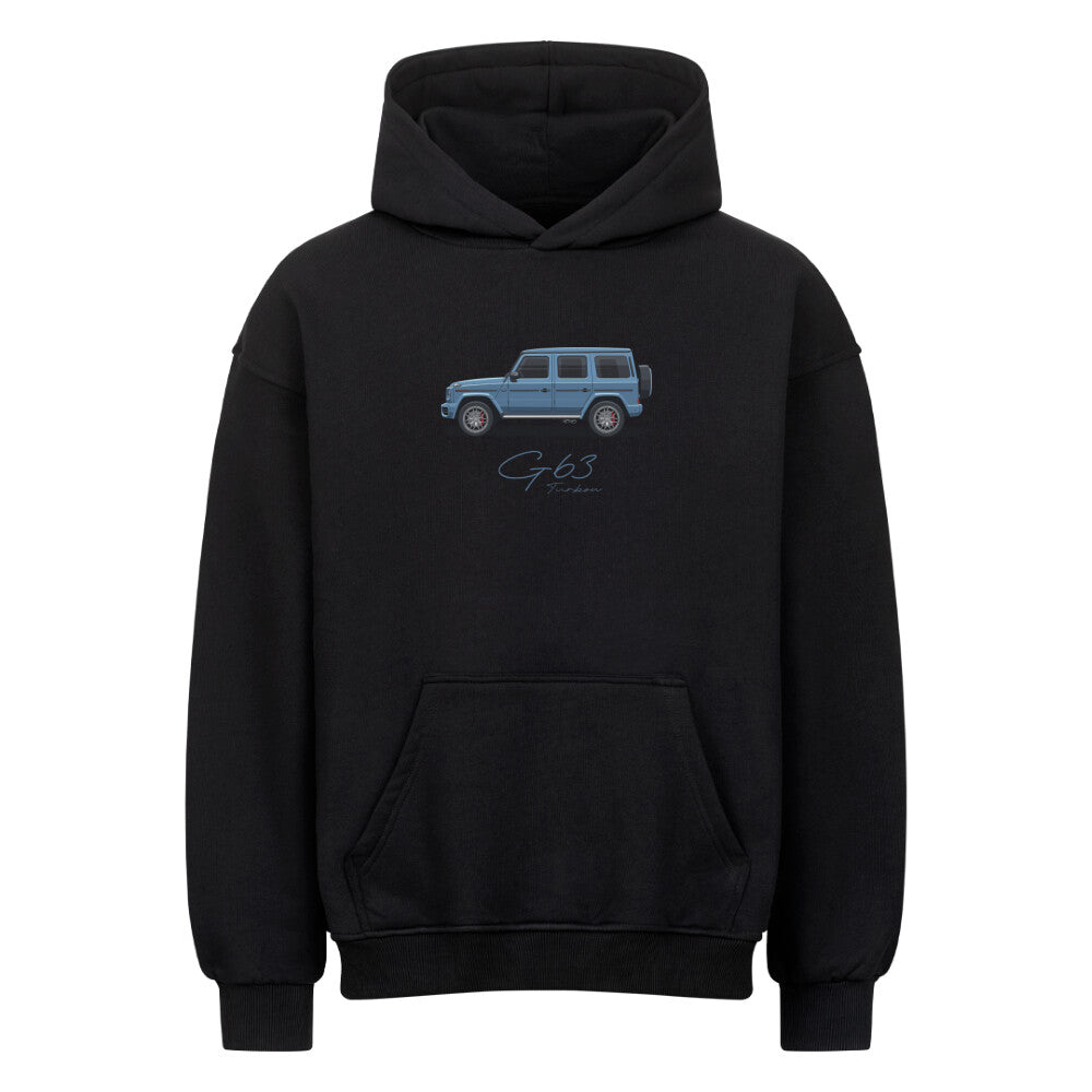 G63 - China Blue Oversized Hoodie - Turbow