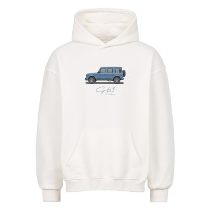 G63 - China Blue Oversized Hoodie - Turbow