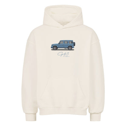 G63 - China Blue Oversized Hoodie - Turbow