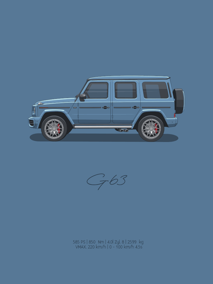 G63 - China Blue | Poster - Turbow