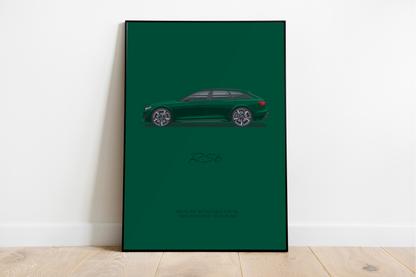 RS6 - Vert Goodwood | affiche