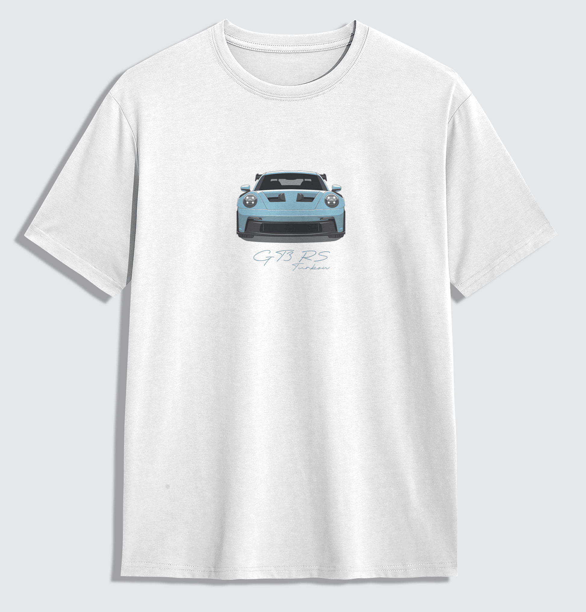 GT3 RS - Ceramic Blue Front Oversized Shirt - Turbow