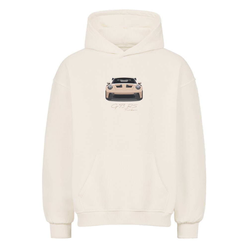 GT3 RS - Satin Sand Front Oversized Hoodie - Turbow