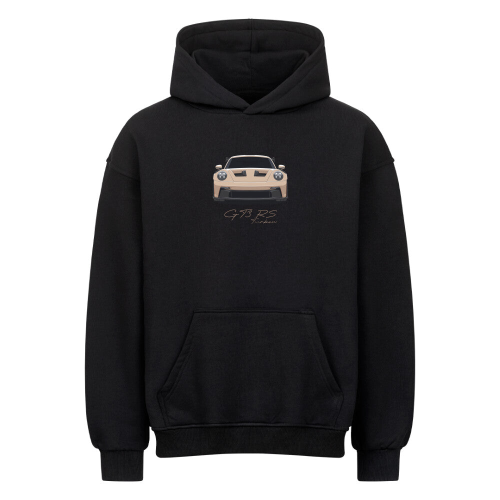 GT3 RS - Satin Sand Front Oversized Hoodie - Turbow