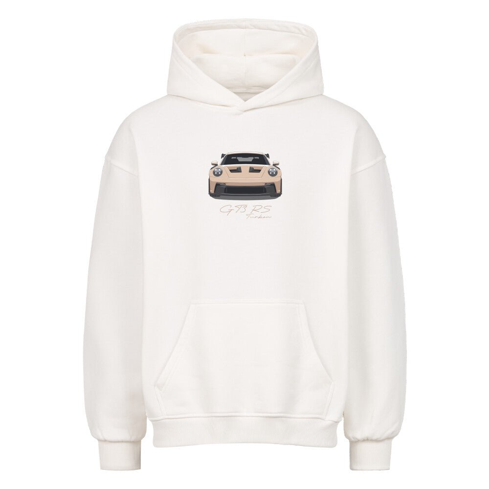 GT3 RS - Satin Sand Front Oversized Hoodie - Turbow