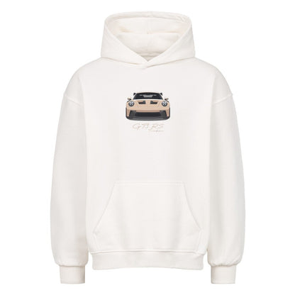 GT3 RS - Satin Sand Front Oversized Hoodie - Turbow