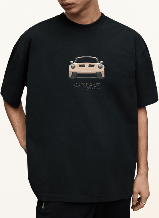 GT3 RS - Satin Sand Front Oversized Shirt - Turbow