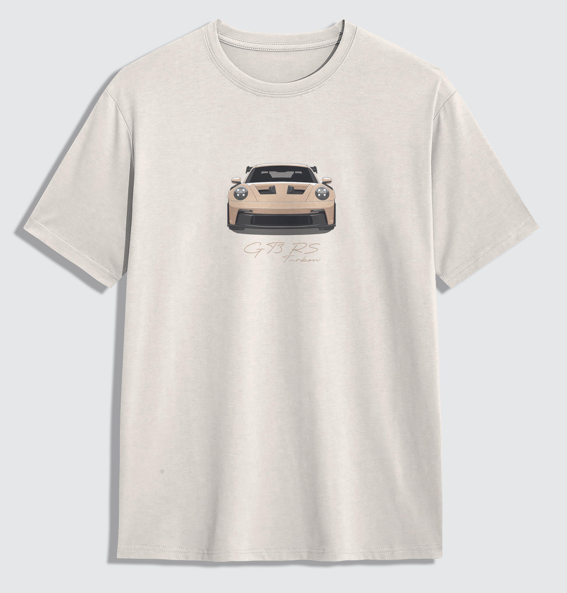 GT3 RS - Satin Sand Front Oversized Shirt - Turbow