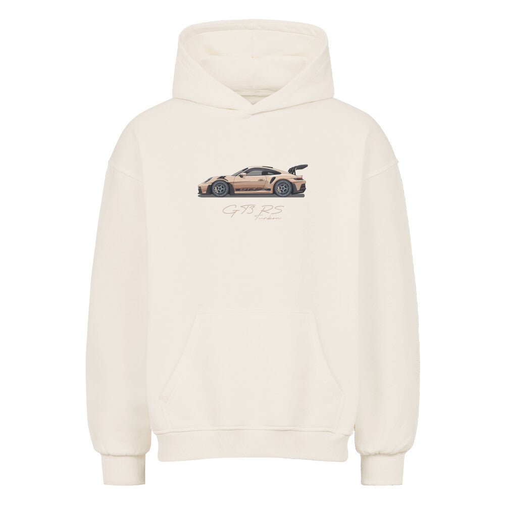 GT3 RS - Satin Sand Oversized Hoodie - Turbow