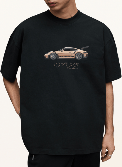 GT3 RS - Satin Sand Oversized Shirt - Turbow