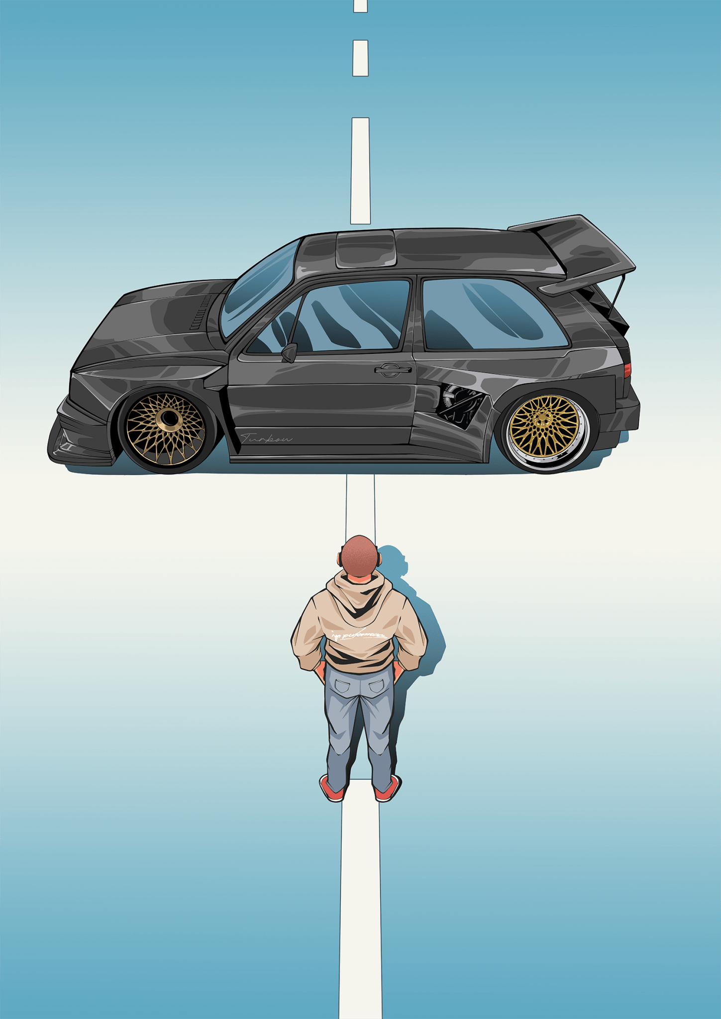 JP x Golf 2 GTI | Poster - Turbow