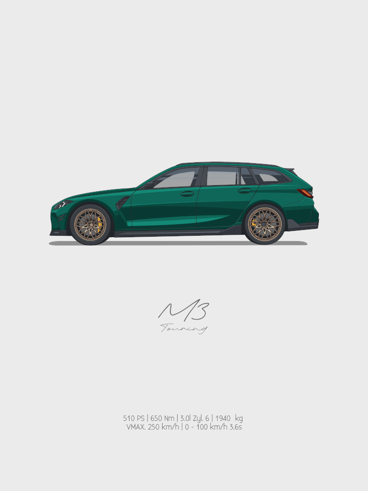 M3 G81 - Isle of Man Green | Poster Classic - Turbow