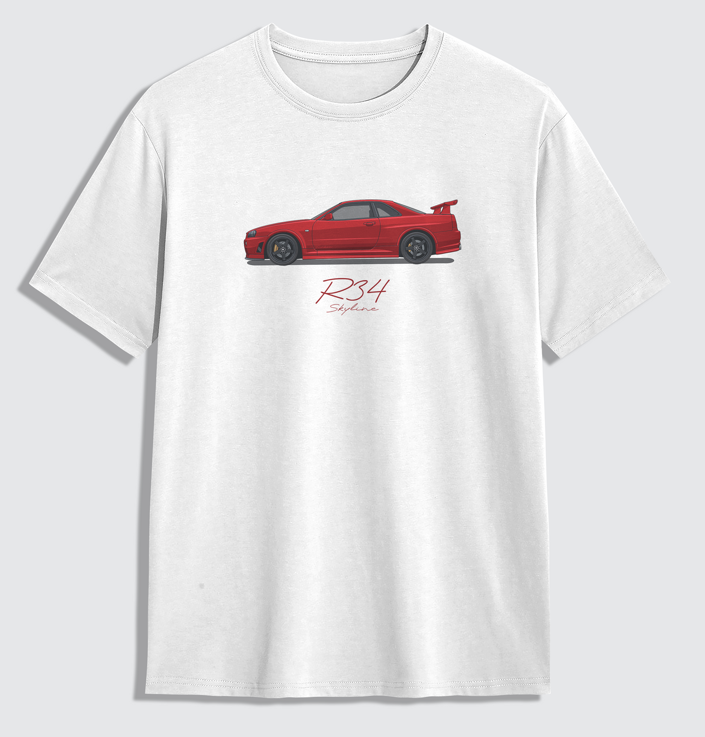 R34 Skyline - Active Red Oversized Shirt