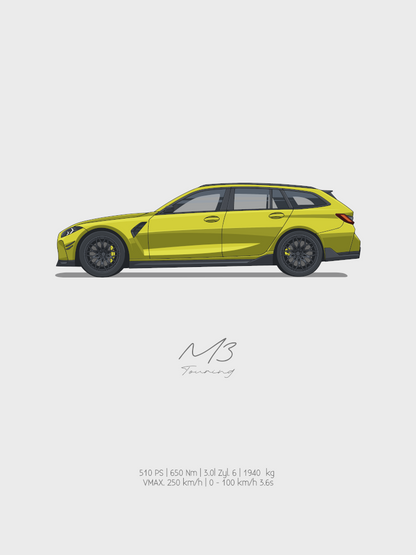 M3 G81 - Jaune Sao Paolo | Affiches classiques